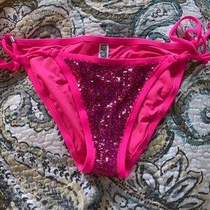 Hot pink Victoria’s Secret sequence swim bottoms